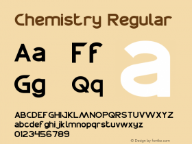 Chemistry Version 1.00 August 28, 2014, initial release Font Sample