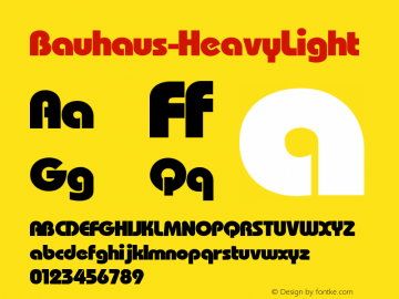 Bauhaus-Heavy Light 001.000图片样张