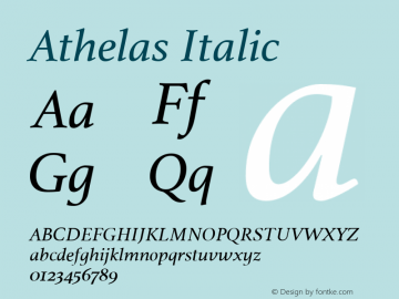 Athelas Italic 8.0d7e3图片样张