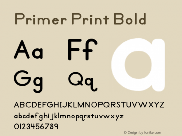 Primer Print Bold Version 2.000 2004图片样张