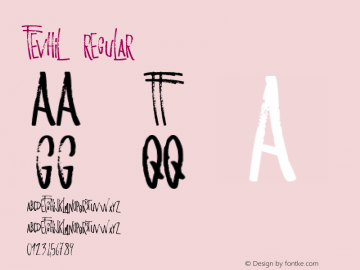 Fevhil Version 1.0 Font Sample