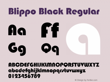 BlippoBT-Black 2.0-1.0 Font Sample