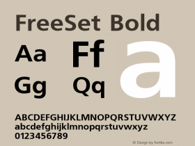 FreeSet Bold 1.0 Thu Nov 18 18:28:54 1993 Font Sample