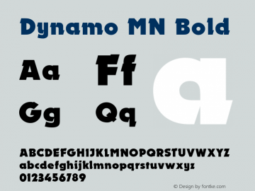 Dynamo MN Bold Version 001.003图片样张