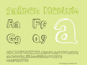 garden Version 001.000 Font Sample