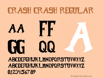 Crash Crash Version 1.00 February 23, 2013, initial release图片样张