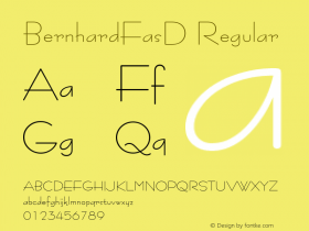 BernhardFasD Version 001.005 Font Sample