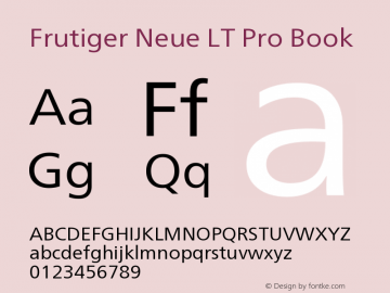 FrutigerNeueLTPro-Book Version 1.000;PS 001.000;hotconv 1.0.38图片样张