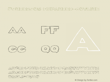 Ponderous Expanded-Outline 图片样张