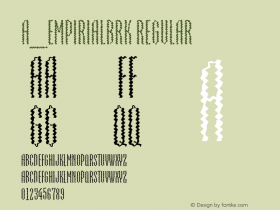 a_EmpirialBrk 001.002 Font Sample