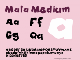 Mala Version 001.000 Font Sample