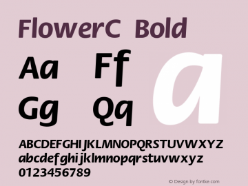 FlowerC Bold 001.000图片样张