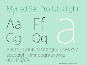 Myriad Set Pro Ultralight Version 1.003 June 15, 2014图片样张