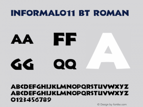 Informal011 BT Roman Version 2.001 mfgpctt 4.4图片样张