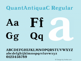 QuantAntiquaC Regular 001.000图片样张