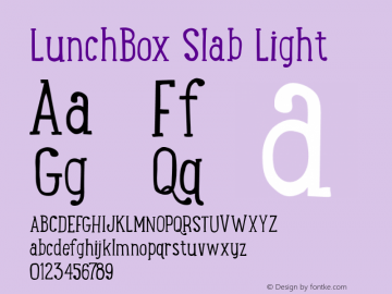 LunchBoxSlab-Light Version 1.000图片样张