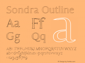 Sondra Outline Version 1.0图片样张