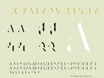 XylitolRight-Regular Version 1.000 Font Sample