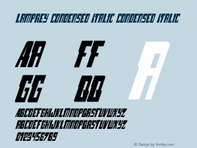 Lamprey Condensed Italic 001.000图片样张