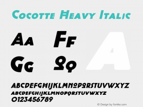 cocotte-heavy-italic Version 2.001图片样张