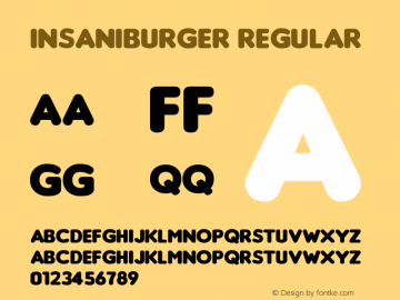 Insaniburger http://moorstation.org/typoasis/designers/insanitype/ Font Sample