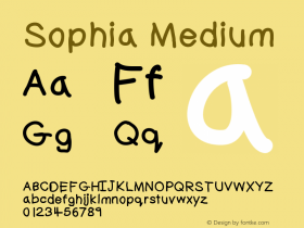 Sophia Medium Version 001.000图片样张