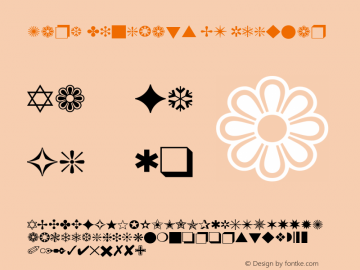 Zapf Dingbats BT spoyal2tt v1.30图片样张