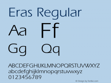 Eras font free download