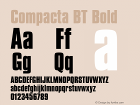 Compacta Bold BT spoyal2tt v1.30图片样张