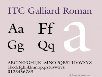 Galliard-Roman 001.001图片样张