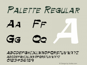 Palette Macromedia Fontographer 4.1 6/6/96 Font Sample