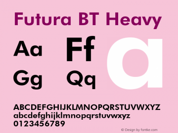 Futura Heavy BT spoyal2tt v1.25图片样张