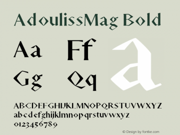 AdoulissMag Bold Version 1.0图片样张