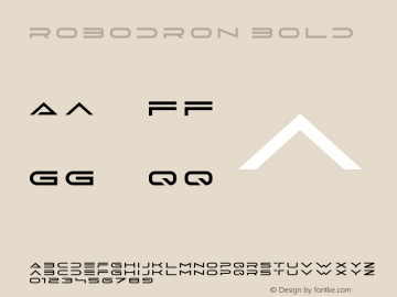 Robodron Bold 1.000图片样张