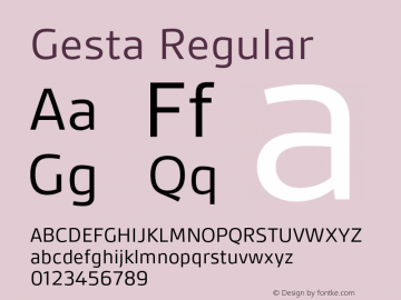 Gesta 1.001 Font Sample