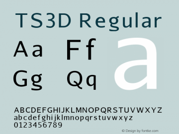 TS3D-Regular Version 1.002图片样张