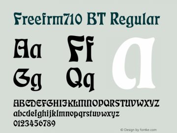 Freefrm710 BT Regular mfgpctt-v4.4 Dec 22 1998图片样张