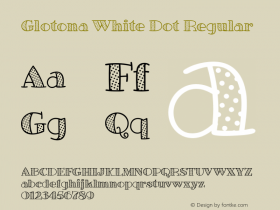 GlotonaWhiteDot Version Pro 1.404 Font Sample