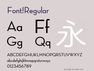 Font Version 1.00 March 25, 2017, initial release图片样张