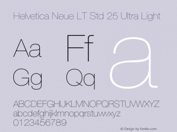 HelveticaNeueLTStd-UltLt OTF 1.029;PS 001.003;Core 1.0.33;makeotf.lib1.4.1585 Font Sample