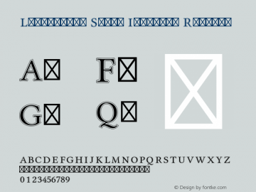 Libertinus Serif Initials Version 6.3 Font Sample