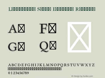 Libertinus Serif Initials Version 5.0.6 Font Sample