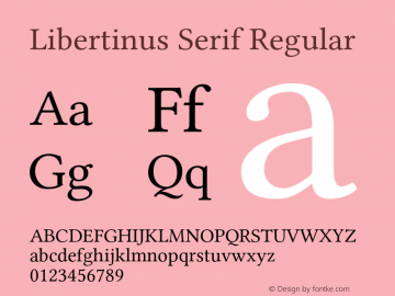 Libertinus Serif Version 6.3图片样张