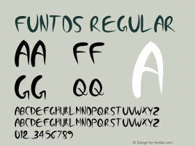 Funtos Version 1.00 August 16, 2016, initial release Font Sample