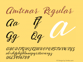 Amtenar 001.000 Font Sample