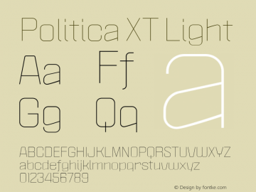 Politica XT Light Version 1.0; April 2004图片样张
