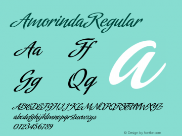Amorinda 001.001 Font Sample