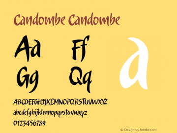 Candombe 1.0 Font Sample