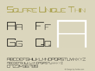 Square Unique Thin Graf X press 1.1图片样张