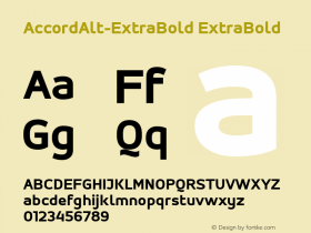 AccordAlt-ExtraBold ExtraBold 001.000 Font Sample